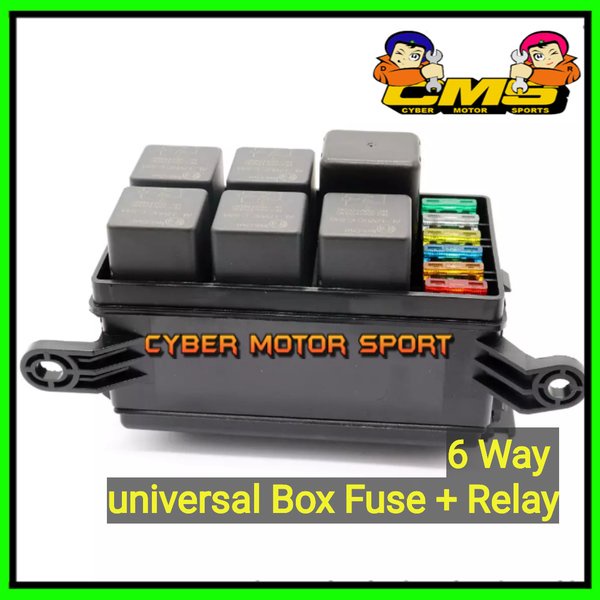 box relay sekring mobil universal fullset. fuse box plus relay. soket relay soket sekring. relay