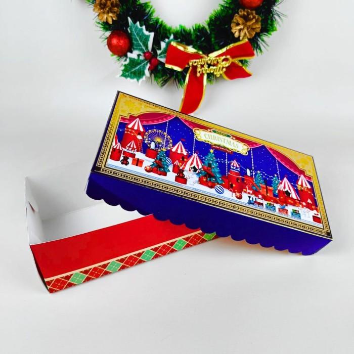 

Window Box Christmas 12X25 / Dus Kue Natal / Packaging Kue Natal 070