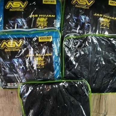 Jas Hujan Karet Asv 4 Carbon Semi Transparan Ready