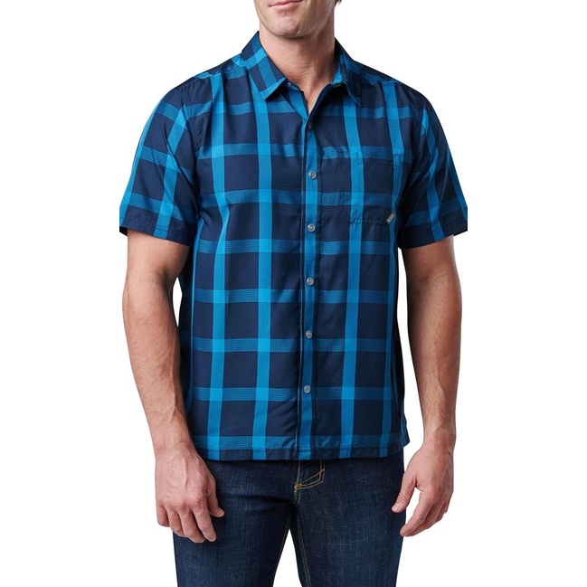Kemeja Pria Lengan Pendek 5.11 Tactical Men Nate Short Sleeve Original Wafamart00