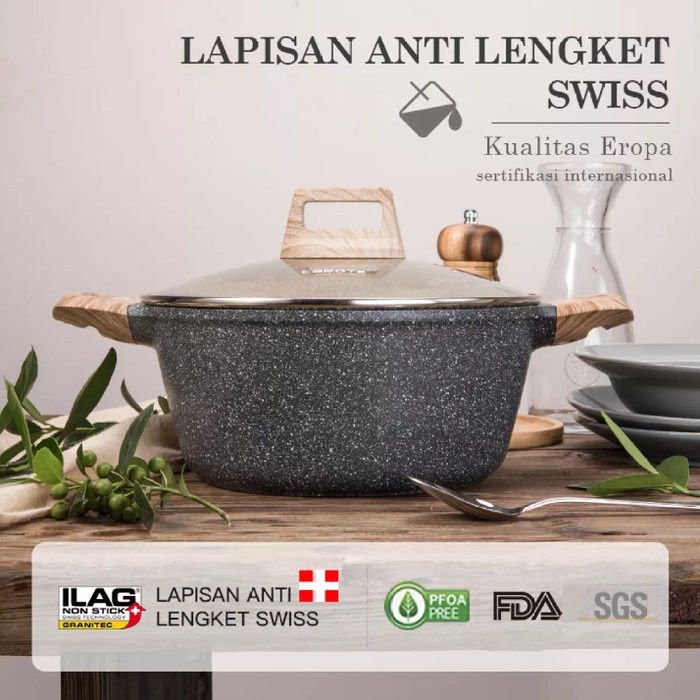 Promo Carote Casserole 24 Cm Dengan Tutup