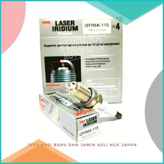 Busi Honda Jazz GE, GK, Freed, HRV Original NGK Laser Iridium Japan 2