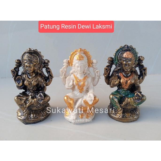 Silahkan Order] Patung Dewi Sri Laksmi Sakti Dewa Wisnu Tinggi 12cm Bahan Resin Bali