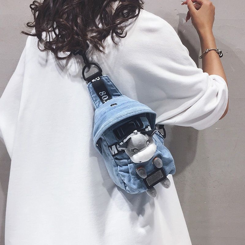 Tas Dada Gaya Jepang Wanita, Kantung Selempang Pinggang Gaya Jepang Baru