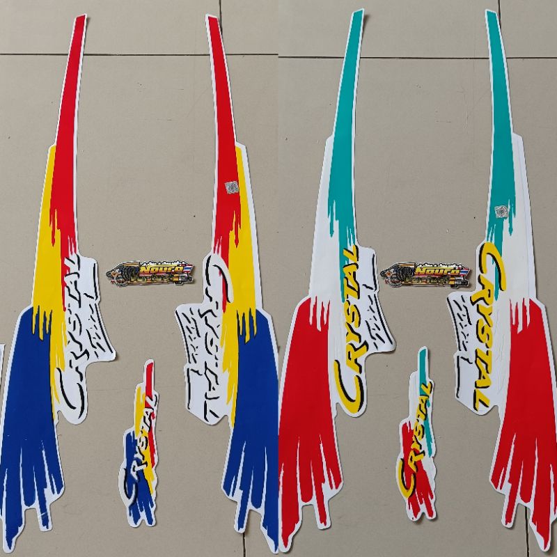 Striping Suzuki crystal tune 1994 stiker motor berkualitas