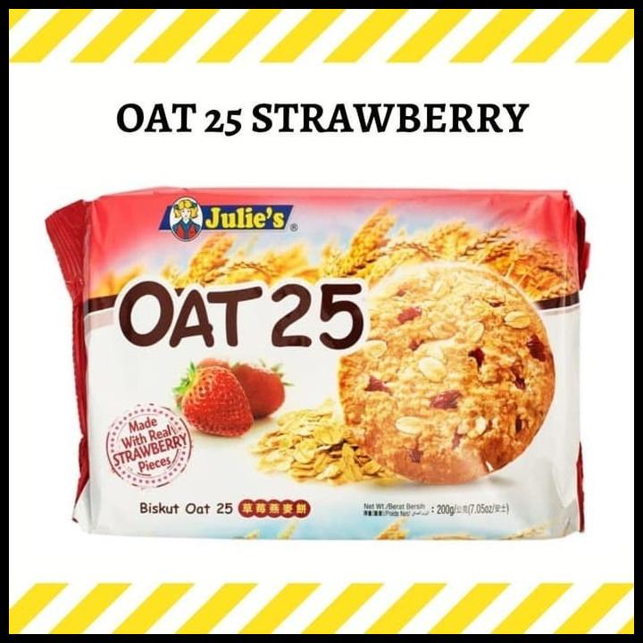 

TERBARU BISKUIT COOKIES JULIE'S OAT 25 200GR - COOKIES GANDUM OAT25 STRAWBERRY !!!