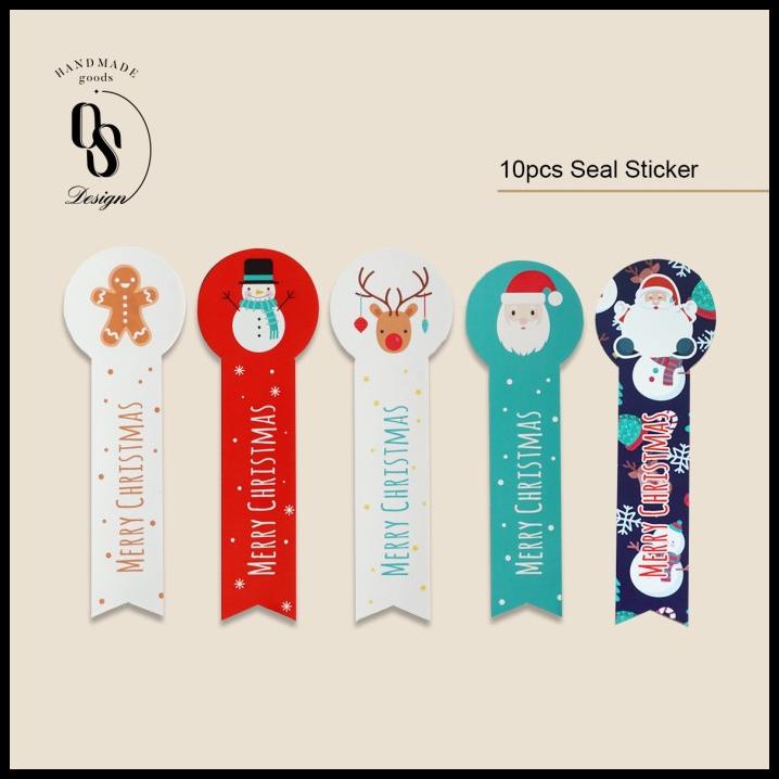 

BEST DEAL STICKER SEAL NATAL STIKER PENUTUP BOX DUS PACKAGING CHRISTMAS !!!!!