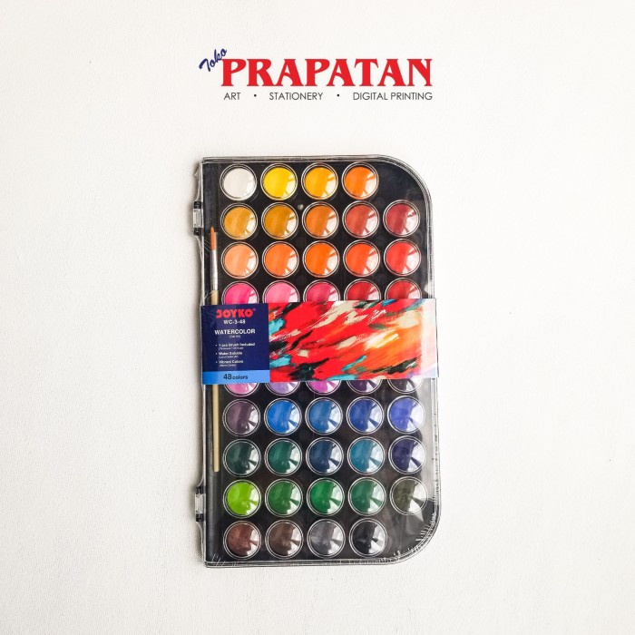 

Terlaris Joyko Watercolor Block 48 Warna Wc-3-48 / Cat Air Joyko Promo Terbaru