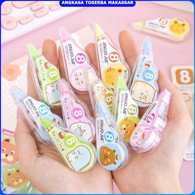 

siap kirim] Correction Tape Kecil Warna Lucu Alat Tulis Penghapus Koreksi / AT03