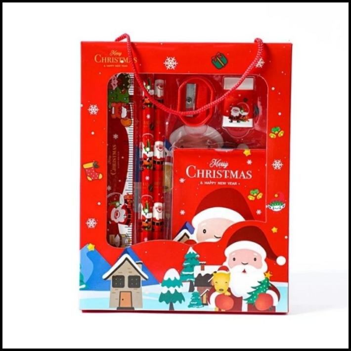 

DISKON SPESIAL GIFT CHRISTMAS SET PERLENGKAPAN ALAT TULIS MOTIF NATAL LUCU !