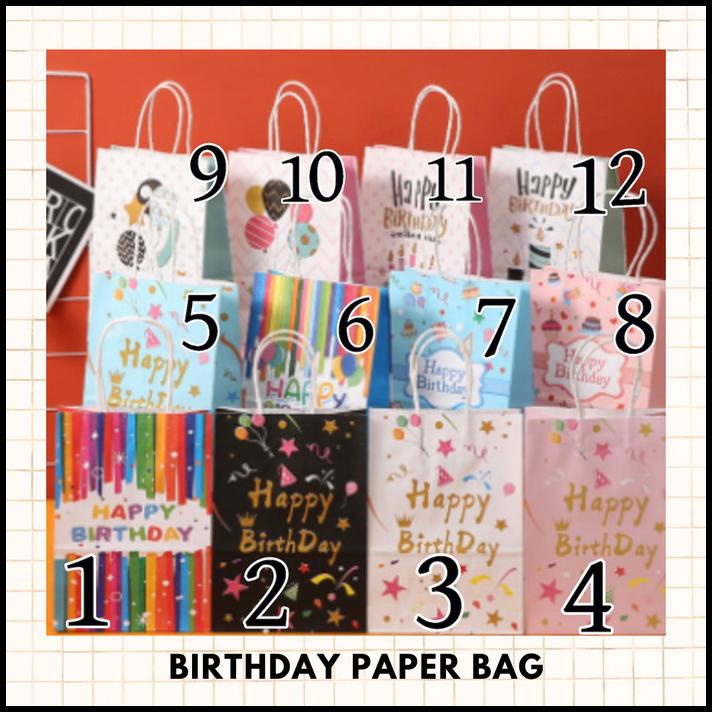 

HOT DEAL BIRTHDAY PAPERBAG SMALL / PAPERBAG ULANG TAHUN KECIL