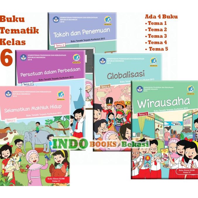 

SALE Paket Buku Tematik SD Kelas 6 Semester 1 Revisi 2018 Kurikulum 2013 Termurah