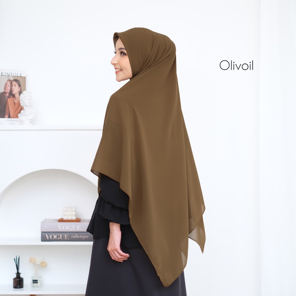 STYLISH HIJAB DAILY Yumna Zipper Square / Hijab Segi Empat Zipper