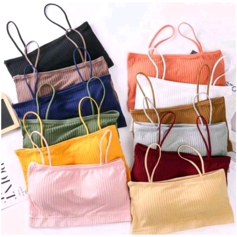 Paket Murah 6Pcs Sport BRA Kemben wanita with cup BH tanpa kawat bahan halus