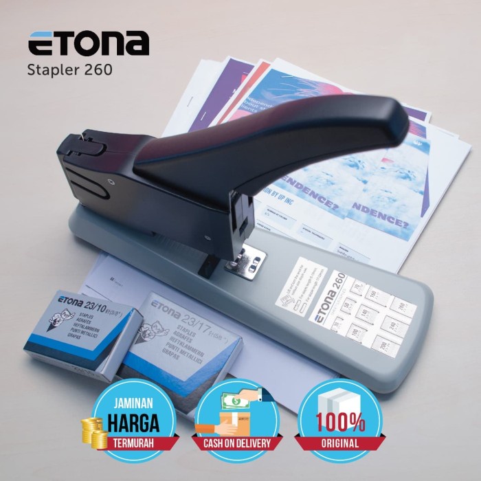 

Terbaru Stapler Etona 260 Heavy Duty / Stapler Besar Di Atas 20 Promo Terlaris