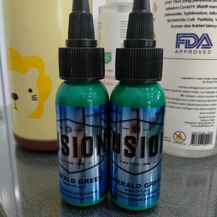 

Fusion ink Emerald green 1oz. tinta fusion wrn hijau