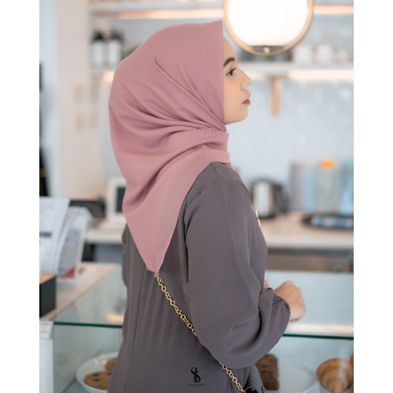 STYLISH HIJAB DAILY Tuscany Official - Paris Signature - Kerudung Original Square Jilbab - Hijab