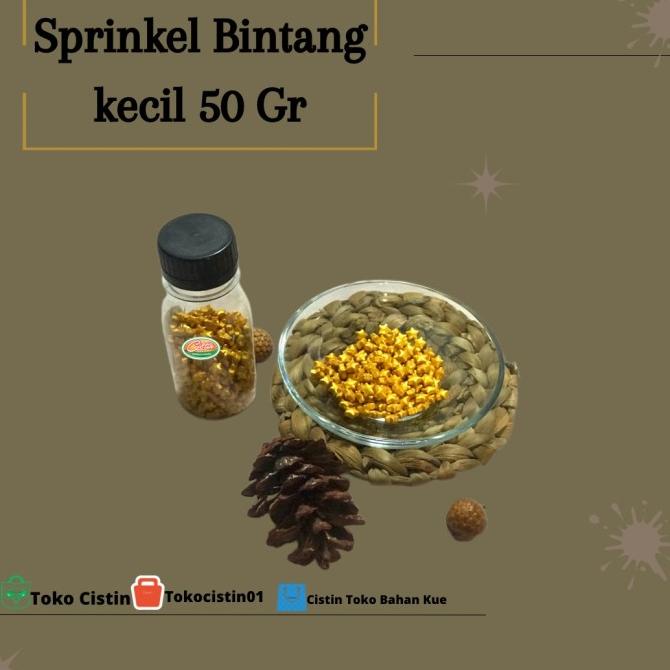

{{{{}}] SPRINKLE BINTANG KECIL 50 GR