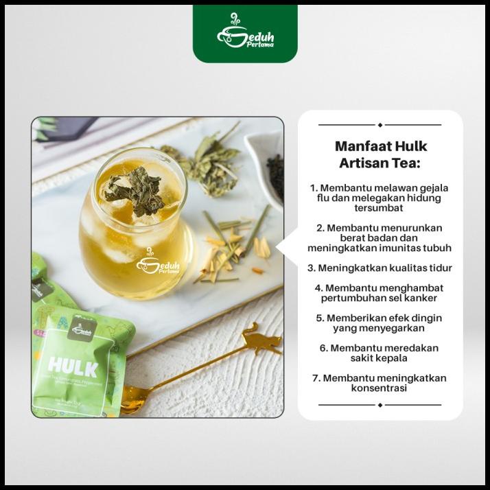 

TERBARU HULK - TEH HIJAU, SEREH, PEPPERMINT ARTISAN TEA PREMIUM !!!!!!