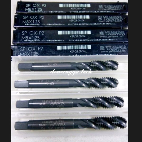 YAMAWA m8x1.25 SP OX P2 spiral tap m8 x 1.25 machine taps m 8 sp mesin