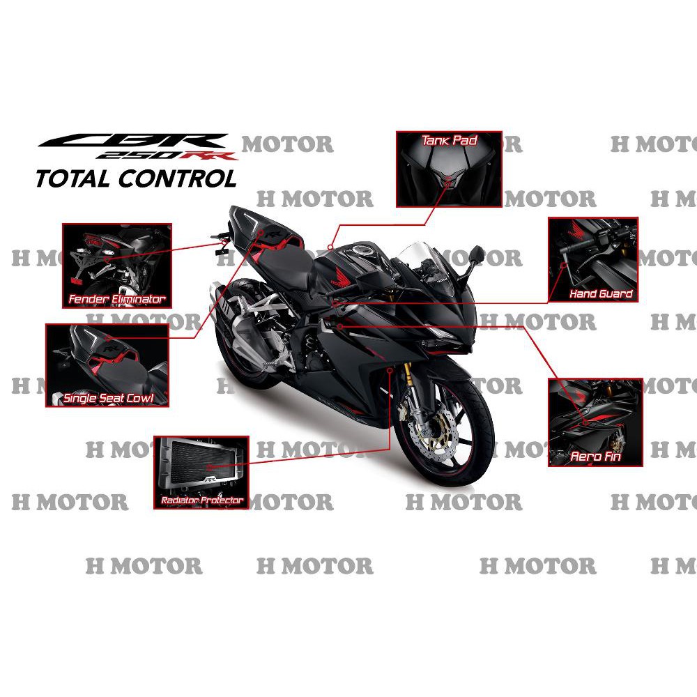CBR 250 RR / 250RR - Honda ORI Paket Aksesoris - 6 Item