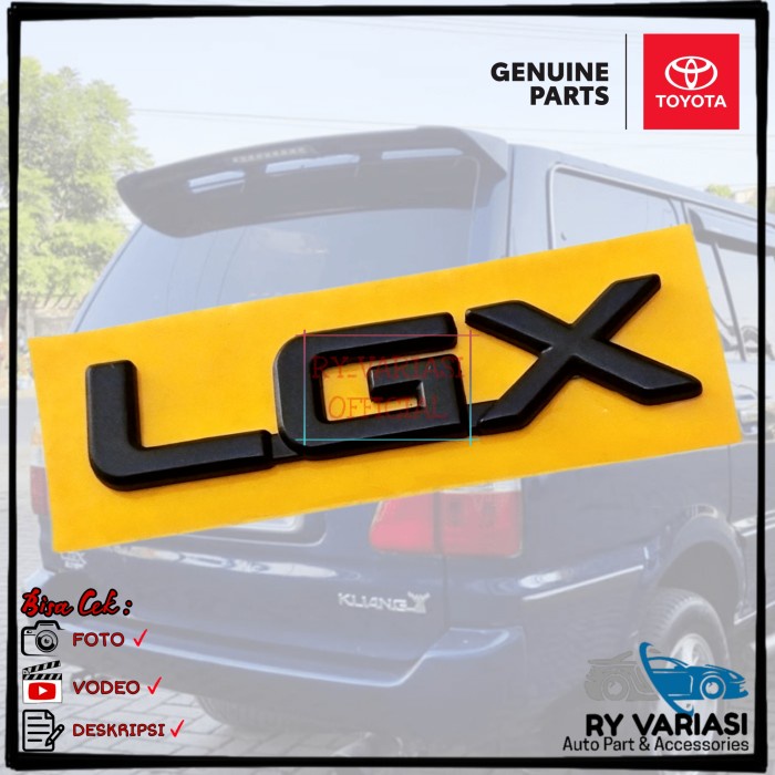 Cod Emblem Lgx Original Toyota Kijang Kapsul Emblem Bagasi Lgx Kode Ema121