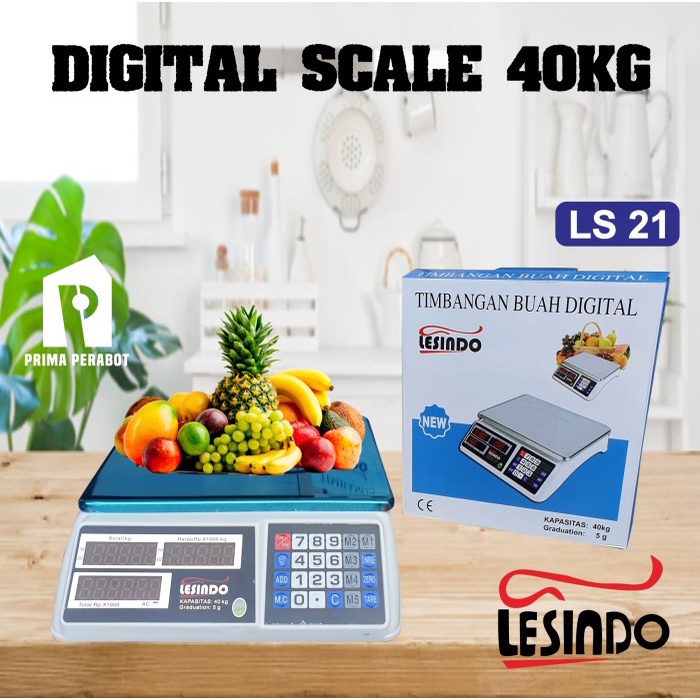 .........] Timbangan Buah Digital Scale 40kg Lesindo LS-21