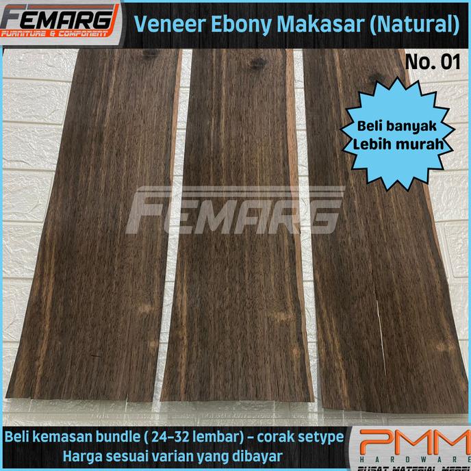 ((((()paling dicari] EBONY NATURAL VENEER VINER KULIT KAYU ASLI ORIGINAL NATURAL EBONY