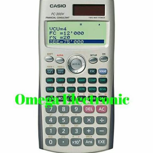 

Casio FC-200V Financial Calculator Kalkulator Keuangan FC 200V