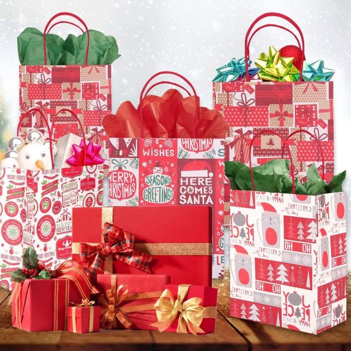 

cusss order] PAPER BAG GOODIE CHRISTMAS GIFT | TAS KERTAS NATAL sz 26x32X12 CM
