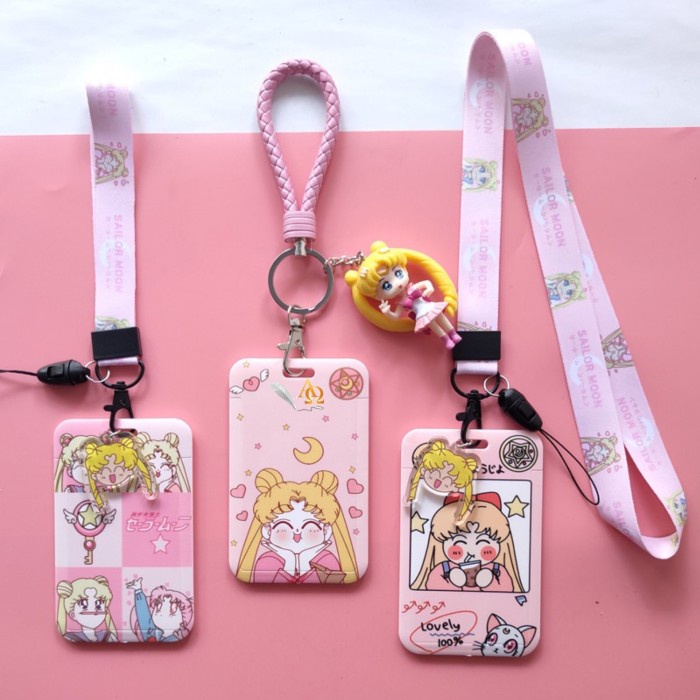 

Promo Tempat Kartu Unik / Card Holder Model Tali Motif Sailormoon Imut 2Nd