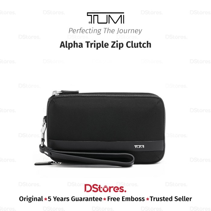 Promo Tumi Alpha Triple Zip Clutch