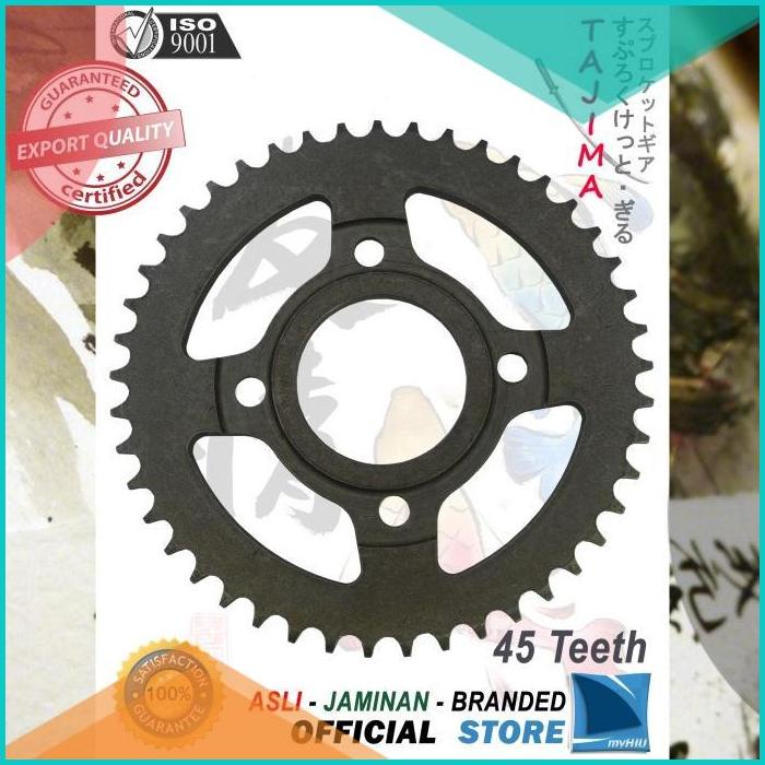 Gigi Tarik 428-45T HONDA Tiger Revo Gir Belakang Sprocket Gear TAJIMA