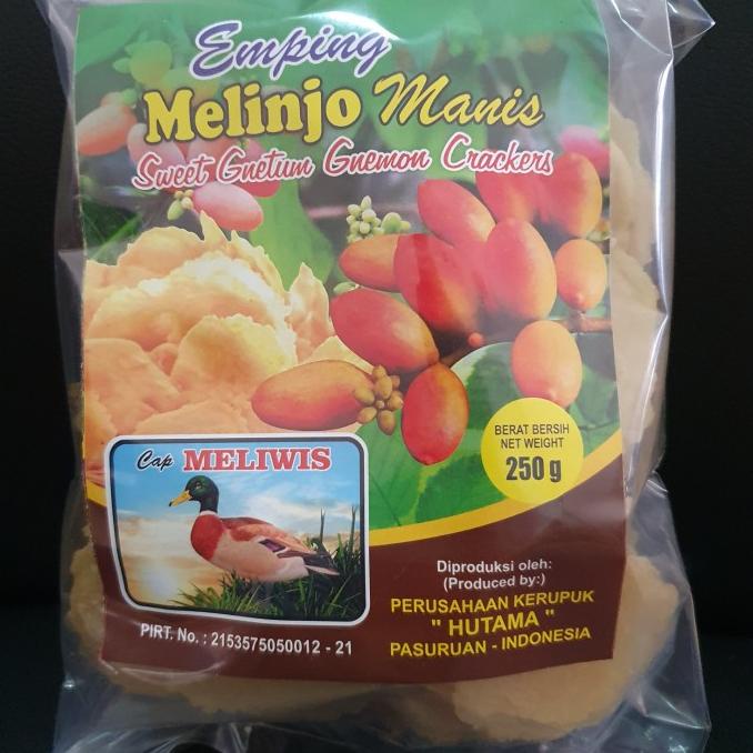 

Silahkan Order] EMPING MELINJO CAP MELIWIS 250 gr