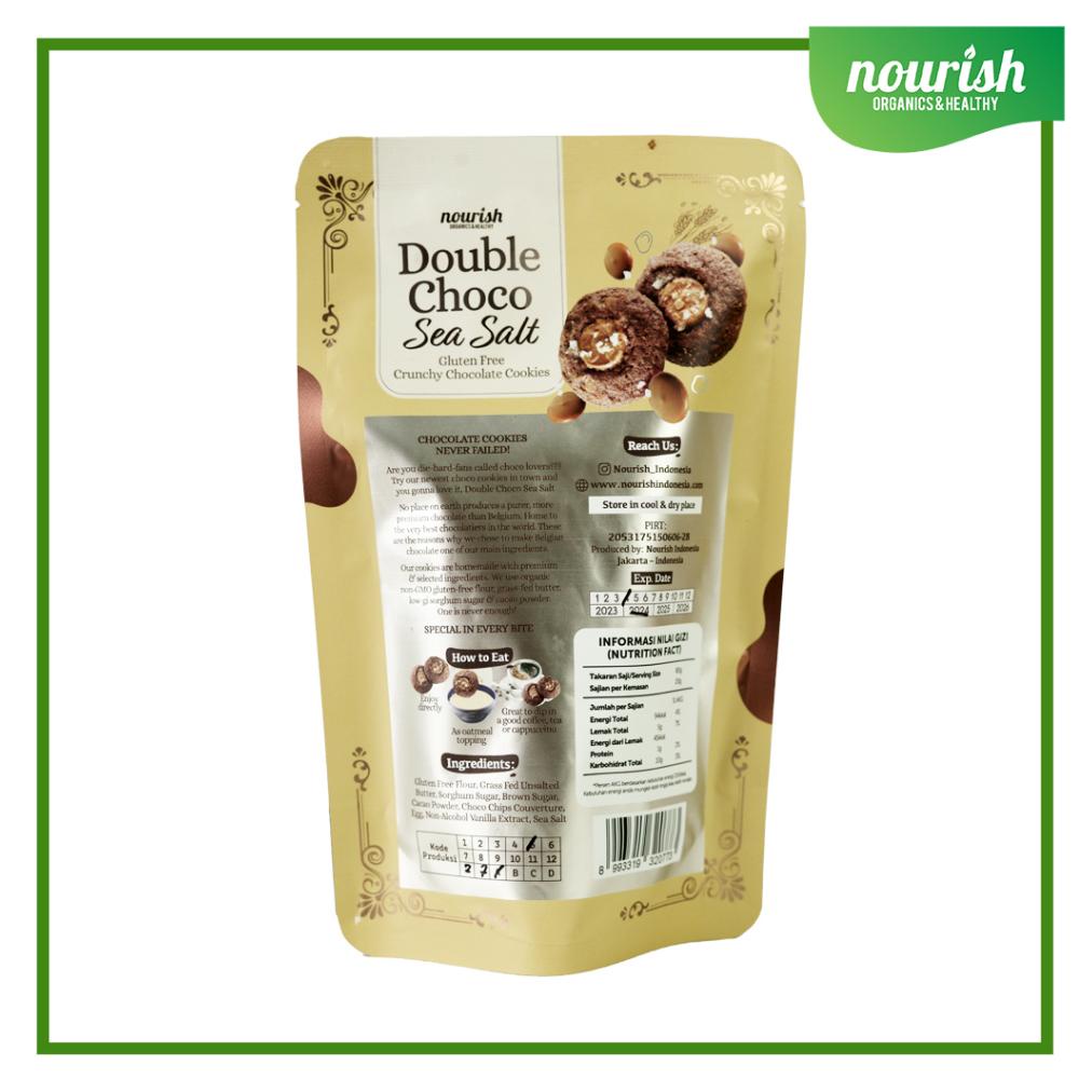 

COD DOUBLE CHOCO SEA SALT - GLUTEN-FREE COOKIES 80GR NOVEMBER CERIA UNTUK ANDA