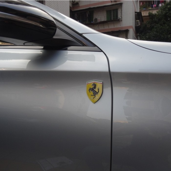 Cod Logo Ferrari Lamborghini Porsche Sticker 3D / Sticker Emblem Mobil Kode Ema141