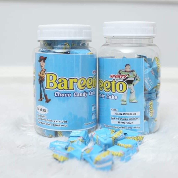 

Bareeto Candy Cube Chocolate Food Candy isi 60 pcs