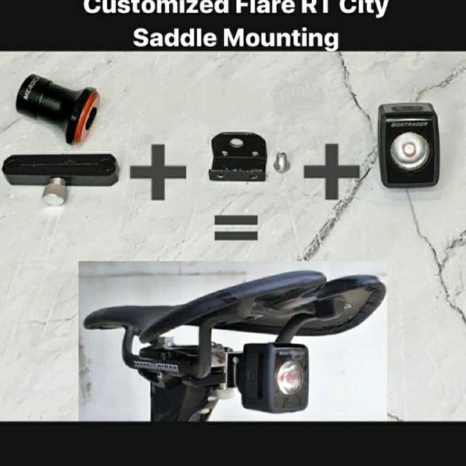 Saddle Mounting Bracket Bontrager Flare RT City customized