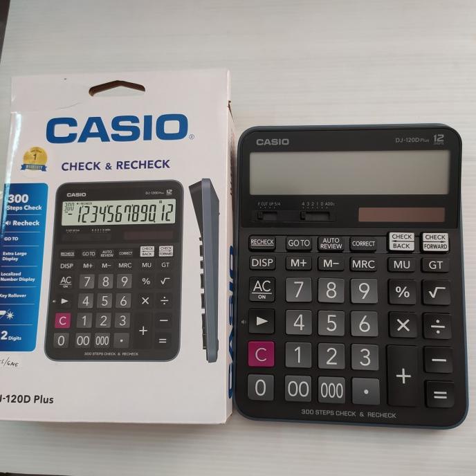 

Calculator Casio DJ - 120D Plus Check & Recheck12 digits (15x20 cm )