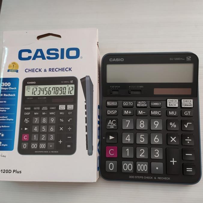

Calkulator Casio DJ - 120D Plus Check & Recheck 12 digits (15 x20 cm)