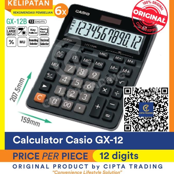 

Calculator - Casio - GX-12