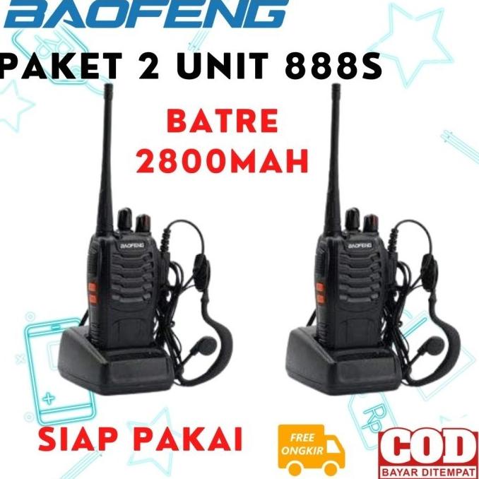 [SEPASANG] HT BAOFENG BF-888s RESMI Original Handy Talky walkie talkie