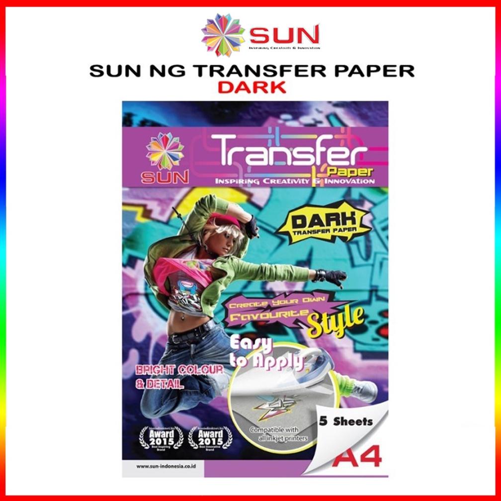 

Terbaru! Kertas Sablon Kaos Katun Gelap / Cerah A4 - SUN Next Generation Transfer Paper Dark / Light