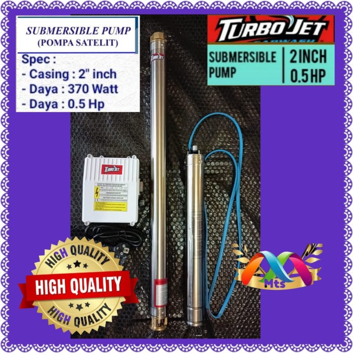 [New] Pompa Satelit Casing 2 Submersible Bkn German Style 3Inch 0.5Hp Limited