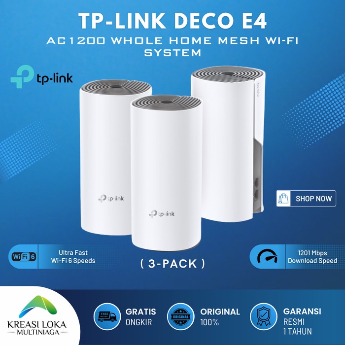 TP LINK TP-LINK TL DECO E4 ( ISI 3 ) AC1200 Whole Home Mesh Wifi