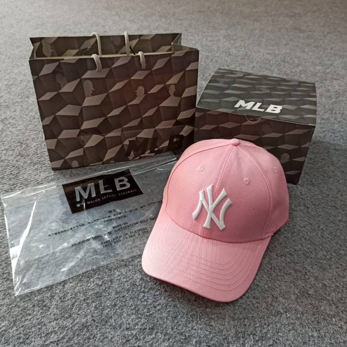 Topi Mlb Original Import - Ny Classic Pink