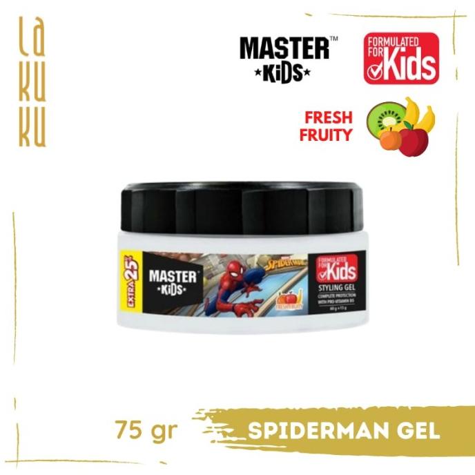 Lakuku - Master Kids Hair Styling Gel Jar Rambut Anak 75gr Superhero