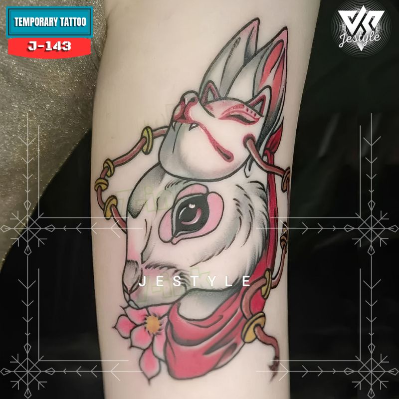 [J-143] Tato Temporer Temporary Tattoo Lucu Kelinci