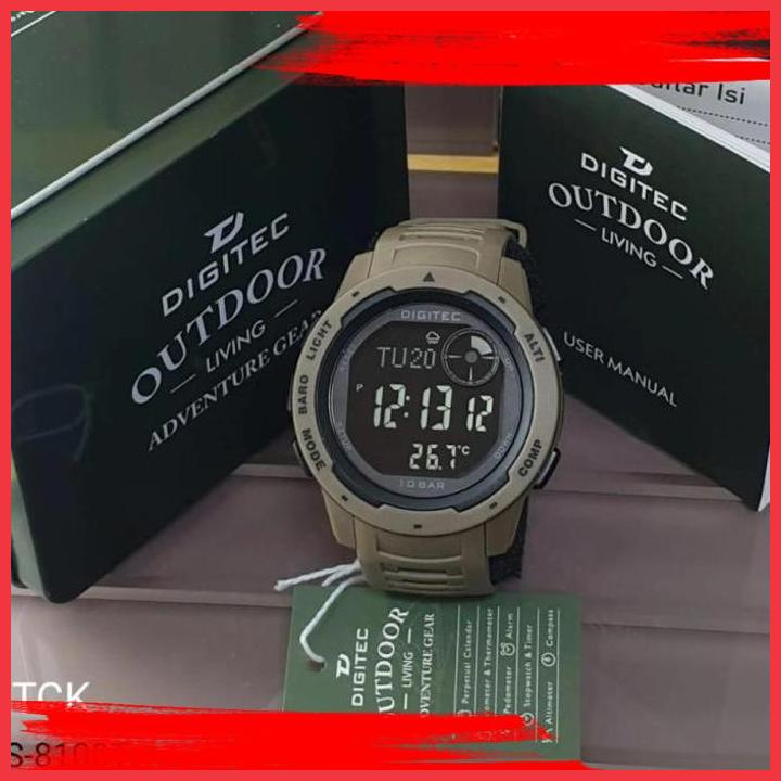 (brj) jam tangan digitec outdoor ds-8100 ds 8100 ds-8100t brown original