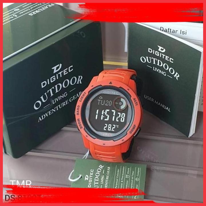 (brj) jam tangan digitec outdoor ds-8100 ds 8100 ds-8100t red original